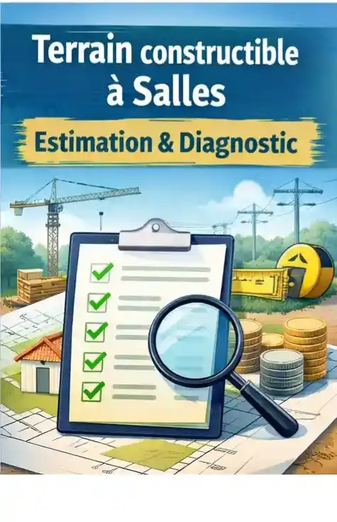 Terrain constructible à Salles
