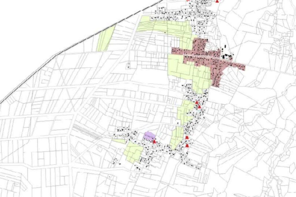 Quartier du Caplanne à Salles (Gironde) - extrait du PLU