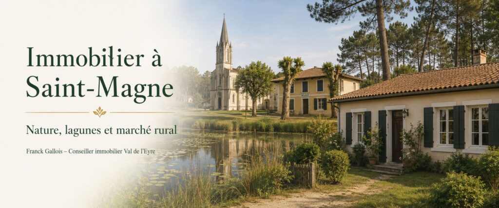 Maison à Saint-Magne dans un environnement naturel du Val de l’Eyre, entre forêt landaise et lagunes