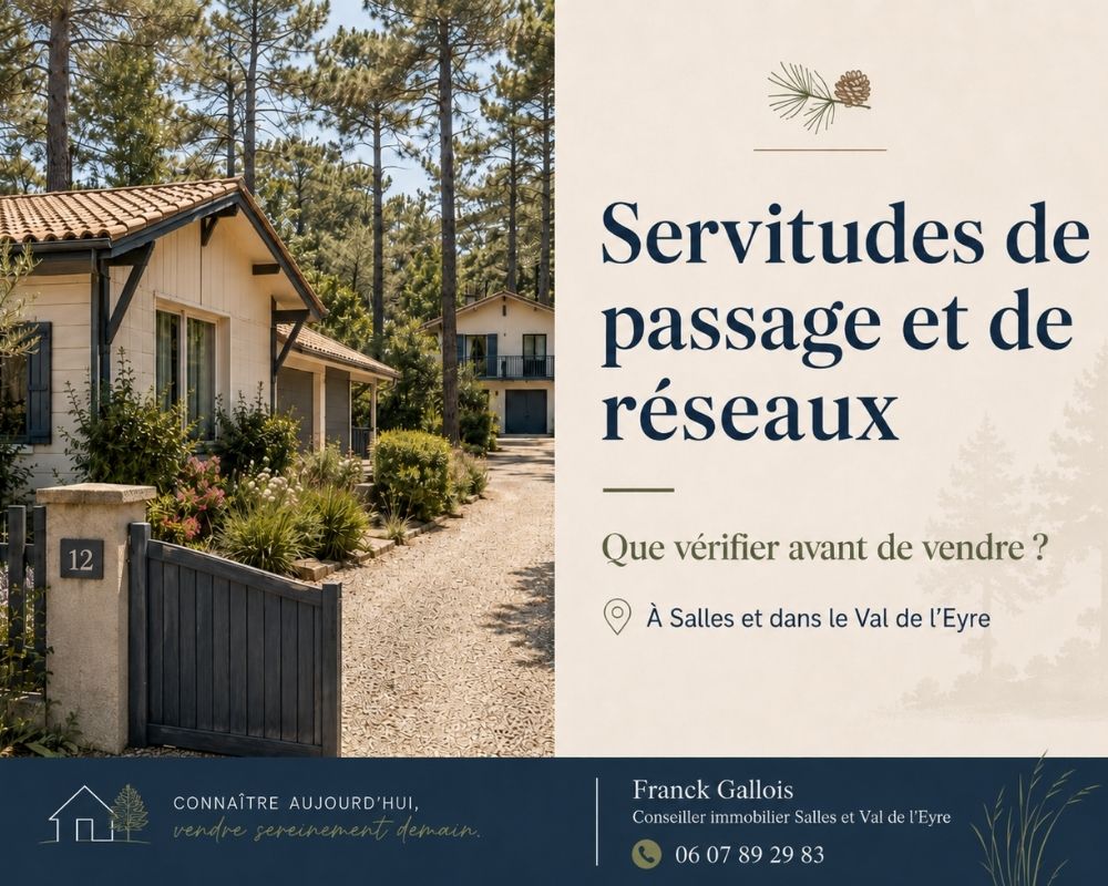 Servitudes de passage et de réseaux avant la vente d’une maison à Salles