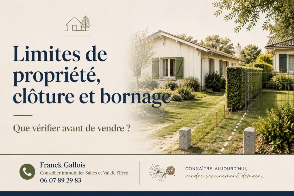 Bornage et limites de propriété avant la vente d’un bien à Salles
